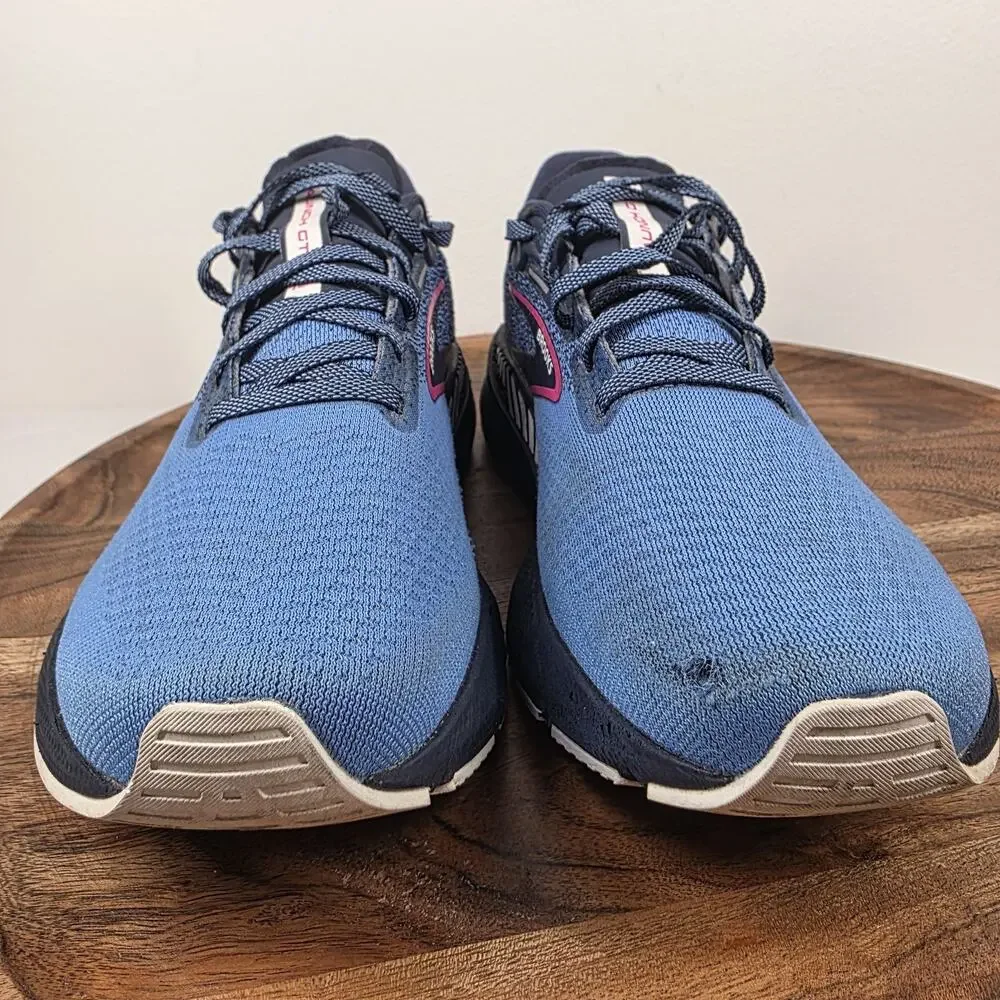 Brooks Launch 10 Peacoat Pink Glow Womens Blue Size 8 Running Shoes 1203981B441
